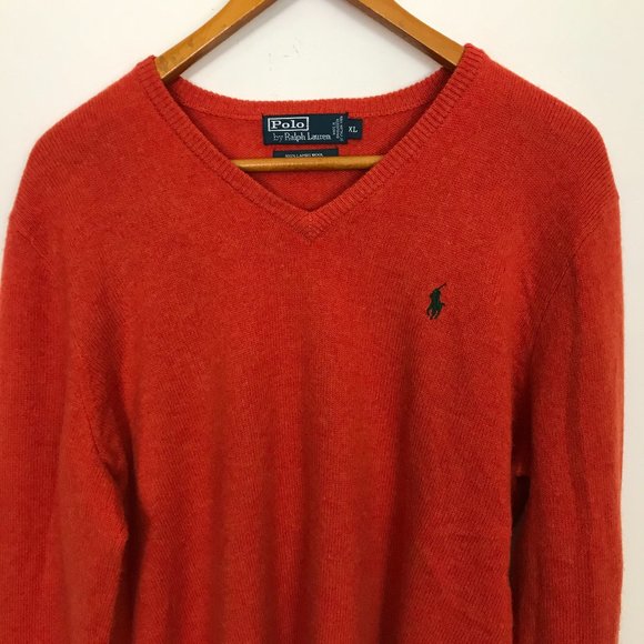 Polo Ralph Lauren Other - POLO RALPH LAUREN V-Neck Lambswool XL Sweater